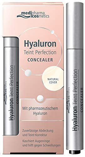 MediPharma Cosmetics Concealer for Dark Circles - Infused with Pharmaceutical Hyaluron - Paraben Free Makeup Concealer for Blemishes and Puffiness - Suitable for All Skin Types