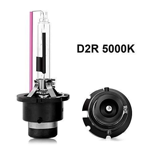 Dinghang D2R 5000K 35W Xenon HID Headlight Replacement Bulbs  High And Low Beam Hid Headlights 2pcs