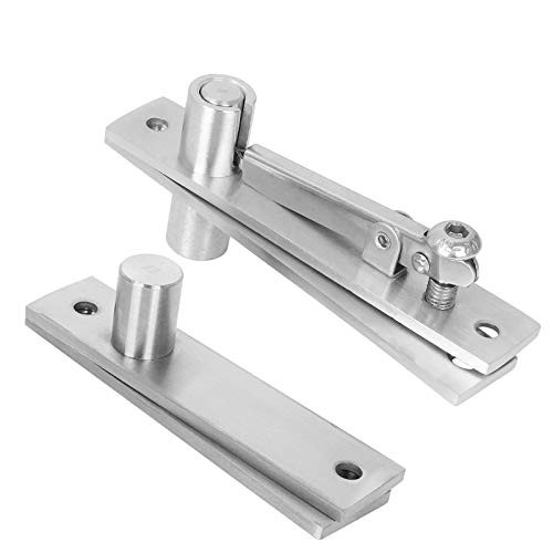 Hidden Door Pivot Hinges Heavy Duty Hinges 360 Degree Shaft for Wood Doors Adjustable Door Pivot Hinge kit Stainless Steel Center Hung Pivot Hinges