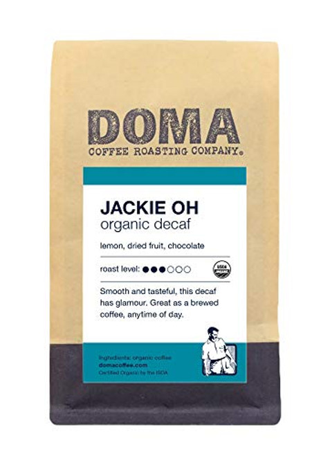 Doma Coffee Jackie Oh Organic Decaf Medium Roasted Organic Whole Bean Coffee - 12 Ounce Bag Doma Coffee Jackie Oh Organic Decaf Medium Roasted Organic Whole Bean Coffee - 12 Ounce Bag