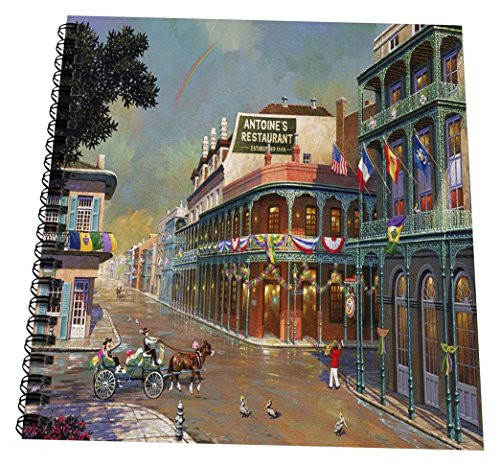 3dRose db_80505_2 Old New Orleans Painting-Memory Book, 12 by 12"