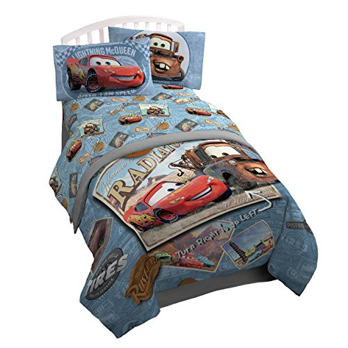 Disney/Pixar Cars Tune Up Blue/Gray 3 Piece Twin Sheet Set with Lightning McQueen & Mater (Official Disney/Pixar Product) Disney/Pixar Cars Tune Up Blue/Gray 3 Piece Twin Sheet Set with Lightning McQueen & Mater (Official Disney/Pixar Product)