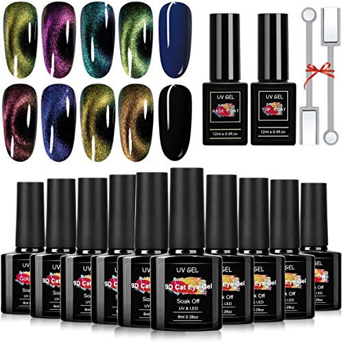 TopDirect 9D Cat Eye Gel Nail Polish Fashion Chameleon Magnetic Gel 10ml Soak Off UV LED with 2 Magnet Stick Gel Nail Polish Set 6pcs TopDirect 9D Cat Eye Gel Nail Polish Fashion Chameleon Magnetic Gel 10ml Soak Off UV LED with 2 Magnet Stick Gel Nail Polish Set 6pcs
