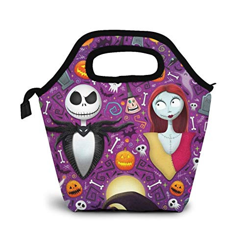 The Nightmare Before Christmas Lunch Bag Multi-Functional Tote Lunch Box Reusable Thermal Cooler Bag Lunch Container For School Work Picnic