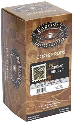 Baronet Coffee Crème Brulee Coffee Pods Box  54 Count