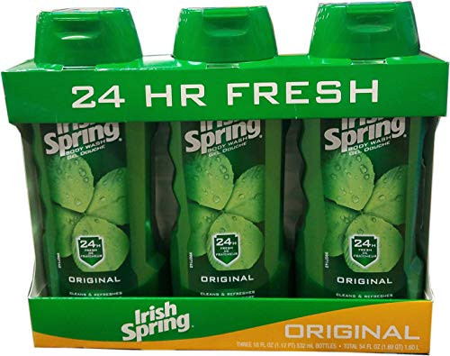 Irish Spring Original Body Wash 3 -18 Fl Oz Net Wt 54 Fl Oz
