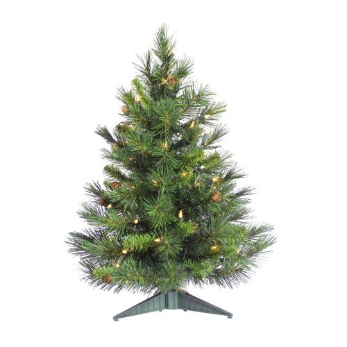 Vickerman 2' Cheyenne Pine Artificial Christmas Tree with 50 Clear lights