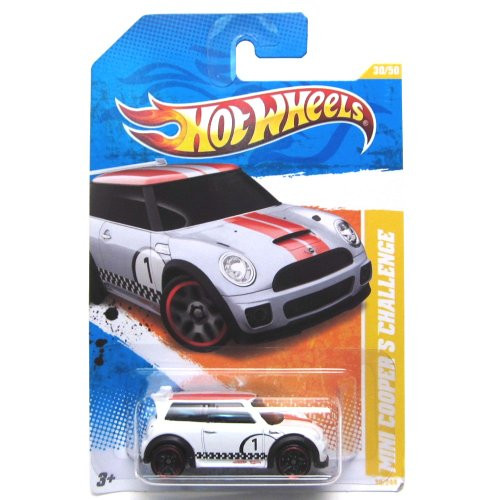 2011 Hot Wheels New Models Mini Cooper S Challenge White  30-244