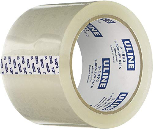 U-Line 2-6 mil Packing and Shipping Tape  Clear 3  x 55 Yds S-1893