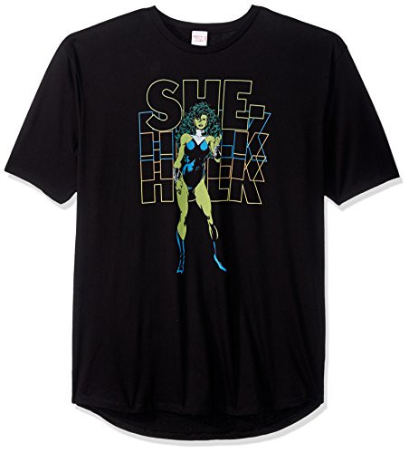 Marvel Men s Official Hulk Urban Long Tee  Black  Small