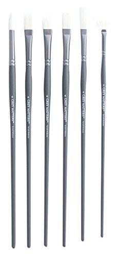 Jack Richeson Grey Matters Bristle Oil Brushes (Set of 6)