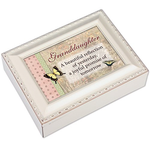 Cottage Garden Granddaughter Ivory Music Box/Jewelry Box Plays You Light Up My Life Cottage Garden Granddaughter Ivory Music Box/Jewelry Box Plays You Light Up My Life