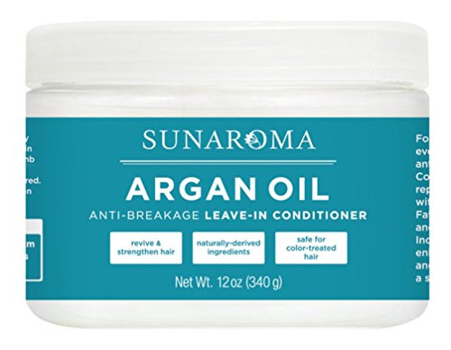 Sunaroma Argan Oil 12 Ounce Jar Leave-In Conditioner 355ml 2 Pack