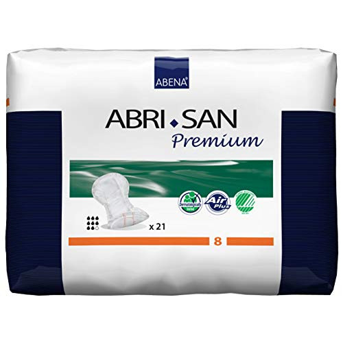 Abena Abri-San Premium Incontinence Pads  Size 8 - Maxi  21 Count