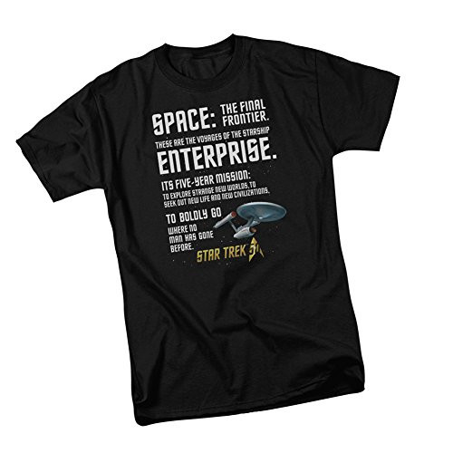 Star Trek 50th Anniversary -- TV Intro Adult T-Shirt  XX-Large