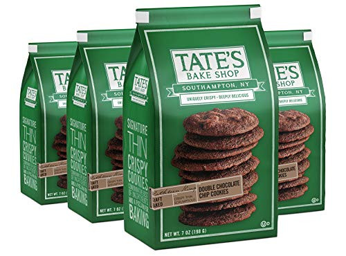 Tate s Bake Shop Thin   Crispy Cookies  Double Chocolate Chip  7 Oz  4Count