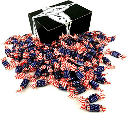 GoLightly Sugar Free Fudgie Rolls  2 lb Bag in a BlackTie Box