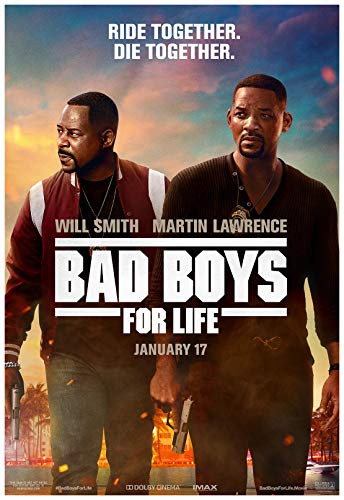 Bad Boys for Life Movie Poster 24 x 36 Inches USA Shipped Print - Ready for Display 2020 Poster Version B