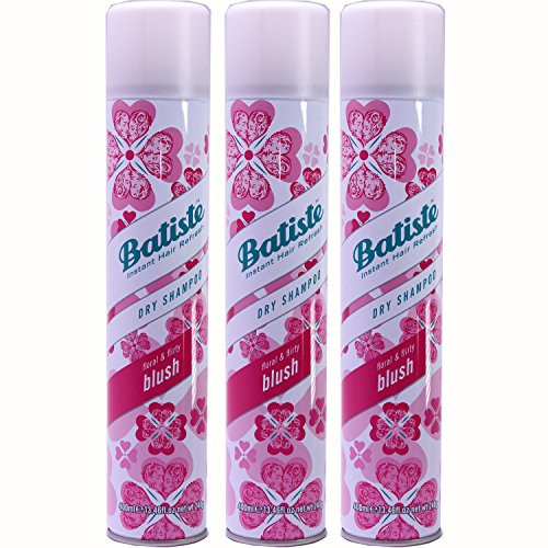 Batiste Instant Hair Refresh Dry Shampoo  Floral   Flirty Blush  13-46 Ounce  Pack of 3