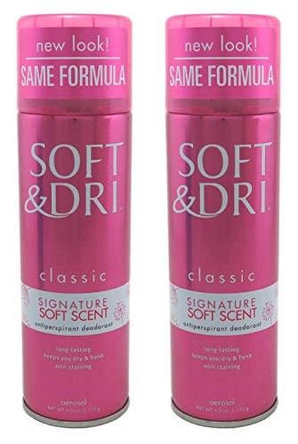 Soft   Dri Soft Scent Aerosol Anti-Perspirant 6 Ounce 177ml 2 Pack