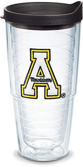Tervis Appalachian State Mountaineers Tumbler with Emblem and Black Lid 24oz Clear Tervis Appalachian State Mountaineers Tumbler with Emblem and Black Lid 24oz Clear