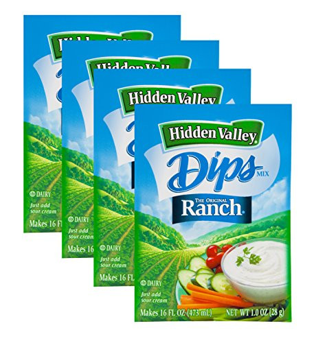 Hidden Valley Original Ranch Dips Mix  Eight 1 Ounce Packets 8 Packets Total