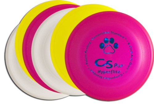 Hyperflite K-10 Pup Competition Standard Dog Disc Six Pack - Assorted Colors
