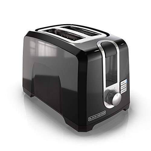 BLACKDECKER 2-Slice Extra-Wide Slot Toaster  Square  Black  T2569B