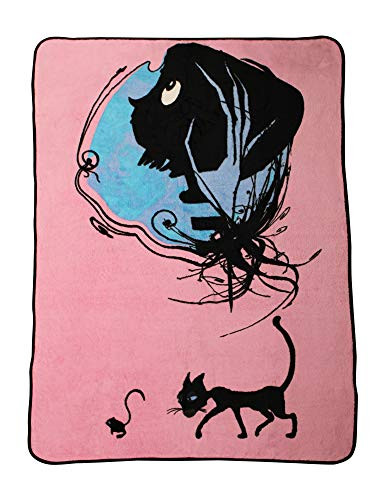 Surreal Entertainment - Officially Licensed Coraline Blanket- Soft Fleece Throw 45 X60