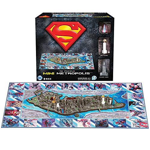 Superman Metropolis 4D Puzzle 4D Cityscape [833 Pieces]