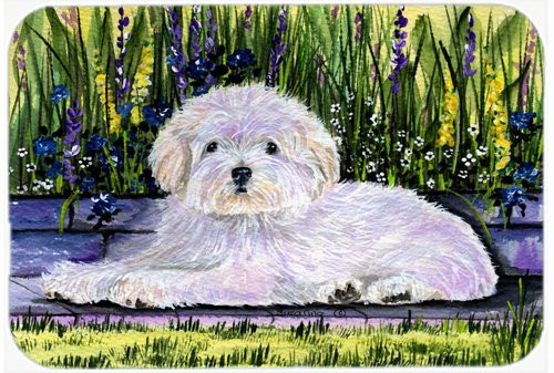 Caroline's Treasures SS8430LCB Coton De Tulear Glass Cutting Board, Large, Multicolor