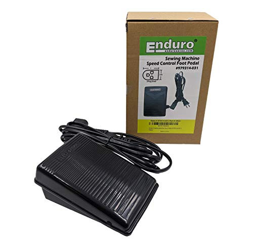 Enduro Sewing Machine Foot Pedal  Variable Speed Foot Operated Control Pedal for Domestic and Imported Sewing Machines 979314-0031