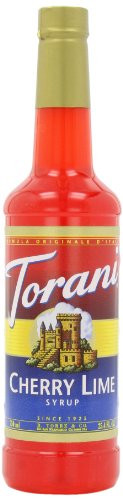 Torani Cherry Lime Syrup  750 ml-25-4 oz