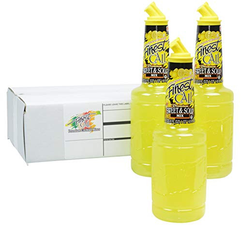 Finest Call Premium Sweet Sour Drink Mix 1 Liter Bottle 33-8 Fl Oz Pack of 3 Finest Call Premium Sweet Sour Drink Mix 1 Liter Bottle 33-8 Fl Oz Pack of 3