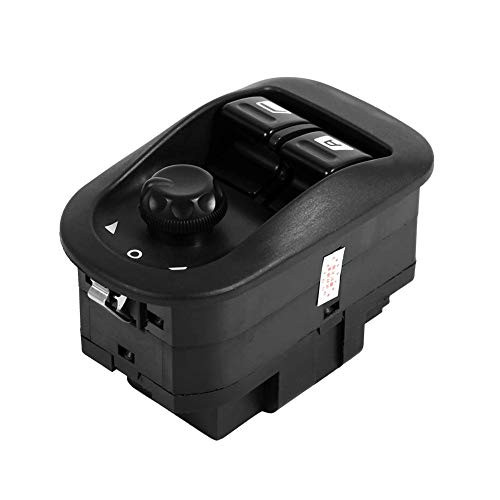 Keenso 7 Pin Electric Window Lifter Button Switch  Side Mirror Control Switch for Citroen Peugeot 206 Hatchback Saloon SW Form