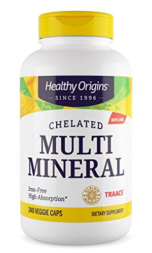 Healthy Origins Chelated Multi Mineral featuring Albion Minerals  240 Veggie Caps