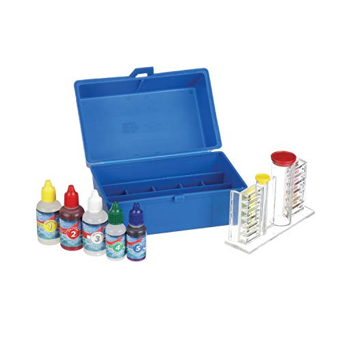 Blue Devil 5-Way OTO Swimming Pool Test Kit- Chlorine-Bromine  pH  Alkalinity and Acid Demand  Includes Easy to Read Vials