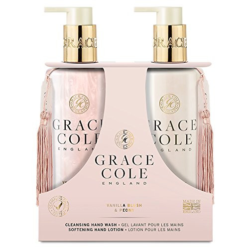 Grace Cole Vanilla Blush   Peony Hand Care Set 2 x 300ml