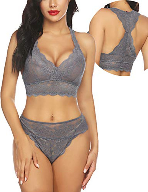 ELOVER Womens Lingerie Set Lace Lingerie Bra and Panty Set 2 Piece Lingerie Set ELOVER Womens Lingerie Set Lace Lingerie Bra and Panty Set 2 Piece Lingerie Set