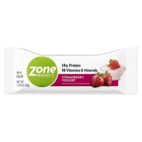 ZonePerfect Protein Bars Strawberry Yogurt 14g of Protein Nutrition Bars With Vitamins Minerals Great Taste Guaranteed 30 Bars ZonePerfect Protein Bars Strawberry Yogurt 14g of Protein Nutrition Bars With Vitamins Minerals Great Taste Guaranteed 30 Bars