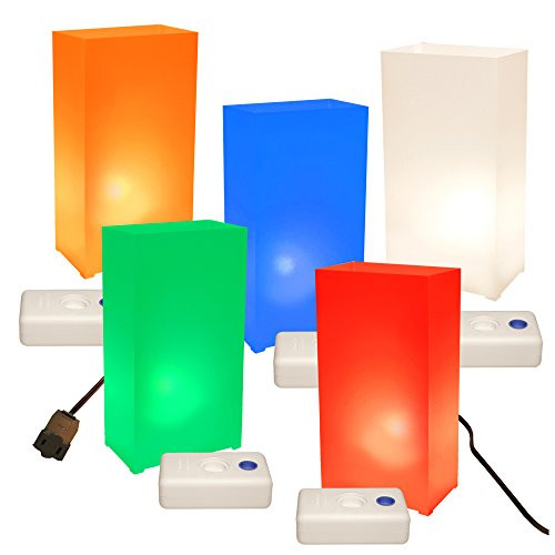 Lumabase 60810 10 Count Electric Luminaria Kit, Multicolor