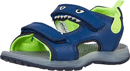 carter s Boys  Cade Hook and Loop Light-up Sandal  BLUE  6 M US Toddler