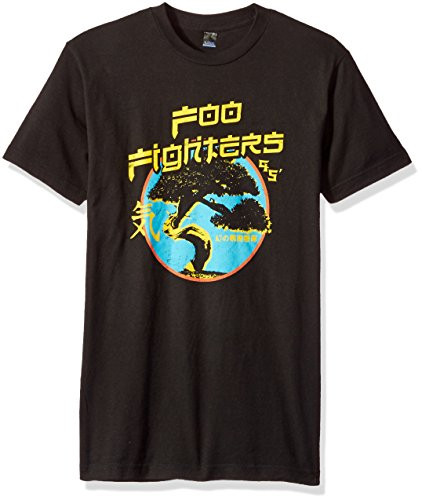 FEA Men s Foo Fighters Adult Short Sleeve T-Shirt  Bonsai Tree Black  XX-Large
