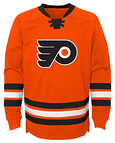 NHL Philadelphia Flyers Boys Outerstuff  Classic  Hockey Crew  Team Color  Youth Large 12-14