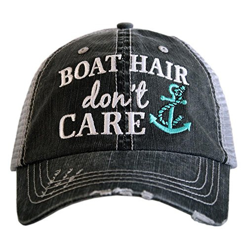 KATYDID Boat Hair Dont Care Baseball Cap - Trucker Hat for Women - Stylish Cute Sun Hat Mint KATYDID Boat Hair Dont Care Baseball Cap - Trucker Hat for Women - Stylish Cute Sun Hat Mint