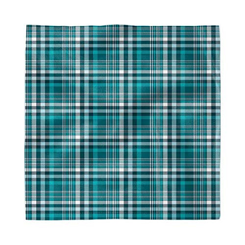 Ambesonne Decorative Napkins Set of 4 Plaid Monochromatic Classic Crossing Line Squares Satin Fabric for Brunch Dinner Buffet Party 18 x 18 Blue Teal Ambesonne Decorative Napkins Set of 4 Plaid Monochromatic Classic Crossing Line Squares Satin Fabric for Brunch Dinner Buffet Party 18 x 18 Blue Teal
