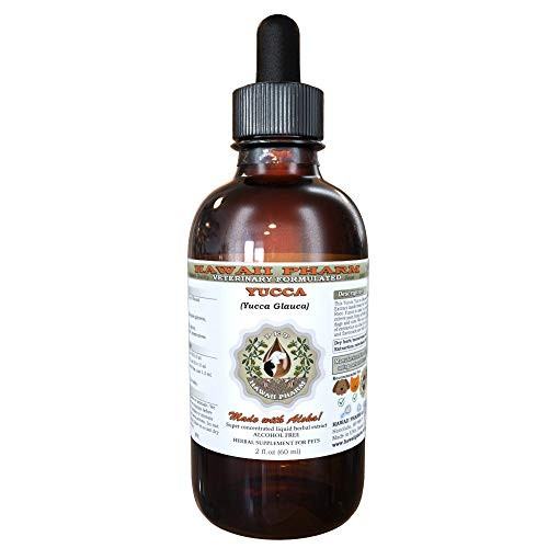 Yucca Yucca Glauca Organic Dried Root VETERINARY Natural Alcohol-FREE Liquid Extract  Pet Herbal Supplement 2 oz