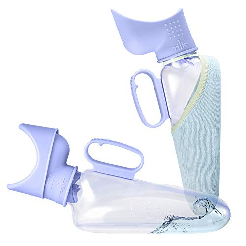 Female Urinal 32 oz- - 1000 mL -Portable Urinal for Women Transparent Pee Bottle Easy to Clean Spill-Proof Urinals for Women Hospital Home Bedridden Device
