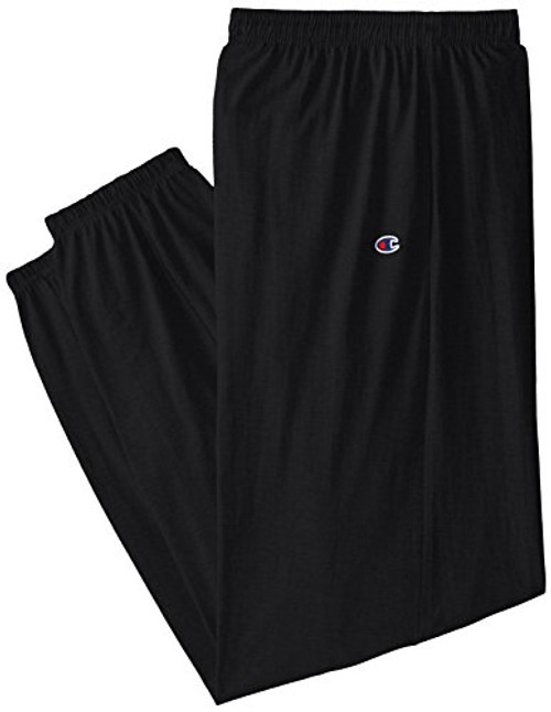 Champion Men s Big Big Tall Closed Bottom Jersey Pant Black 3X-Tall Champion Men s Big Big Tall Closed Bottom Jersey Pant Black 3X-Tall