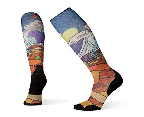 Smartwool PhD Outdoor Light Crew Socks - Ski Elite Buttermilk Nights Wool Performance Sock Women s DEEP NAVY Medium